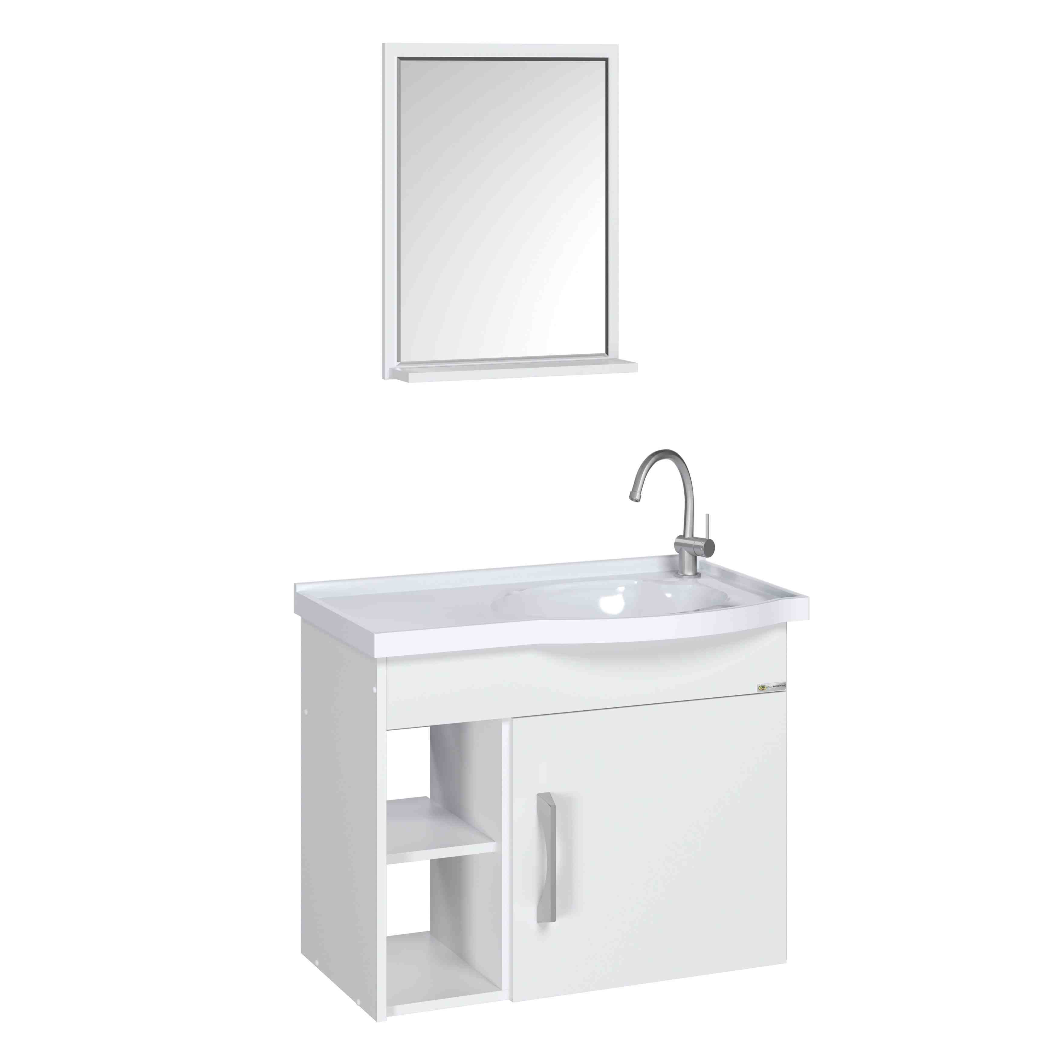 RORATO - KIT TURIM SUSPENSO 2 NICHOS 55,5CM BRANCO TEXTURIZADO